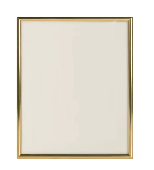 Silver or Gold Tone Metallic Finish Frame